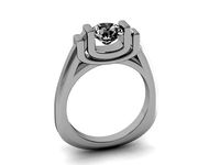 ring 1 carat  | 3D