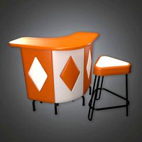 MCN - Retro Bar Stool Set Midcentury - PBR Game Ready