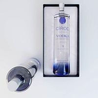 ciroc vodka bottle with textures and branding