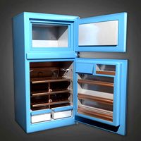 MCN - Retro Refrigerator Midcentury 02 - PBR Game Ready