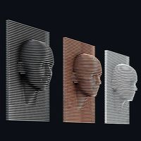 Parametric wood panel  in a modern style