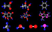 A collection of the most famous molecules