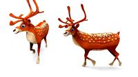 Cartoon elk reindeer Model Toon