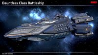 Spaceship Battleship Dauntless