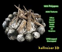 Campfire - PBR - Textured