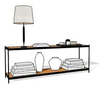 Altamura Console Table by Casamidy with Obsolete Table Lamp