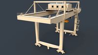 PBR Rail Mounted Gantry Crane RMG V2 - White