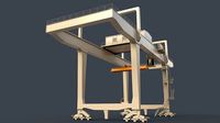 PBR Rail Mounted Gantry Crane RMG V1 - White
