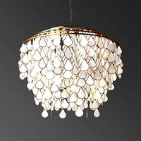 Teardrops Capiz Chandelier