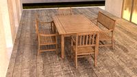 outdoor table and chair