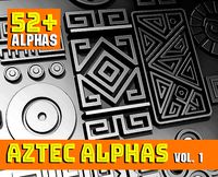 Aztec ALPHA BRUSHES Volume 1