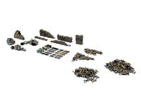 Cut and chopped firewood pack