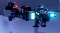 Two sci-fi weapon