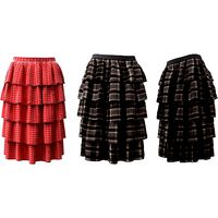 Skirts Layered Ruffle