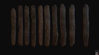 10 3d Wooden planks
