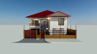 2 Storey House with 2D Floor Plan