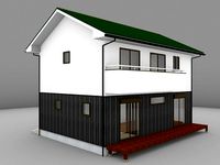 House model for background 02