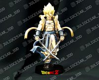 STL file Xeno Gogeta SSJ4 3D Model 🎲・3D printable model to