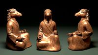 Bronze 12 Zodiac Animals Horse Sculpture 3D model