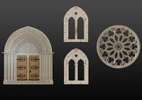 Medieval architecture elements collections