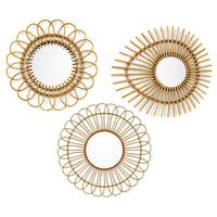 Mirror rattan set 2