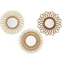 Mirror rattan set 1
