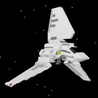 Brick sci-fi shuttle