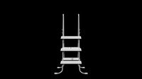 Swimming Pool Ladder Steel Frame-grey painted