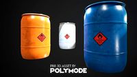 Plastic  Barrel Game-ready
