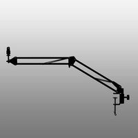 Rigged Desktop Microphone Pantograph