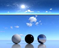 Skydome HDR - Sunny Noon Stratus Clouds Sky -