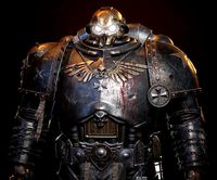 Black Templar Chaplain Space Marine High Poly 3D Model