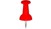Assorted Push Pin Red