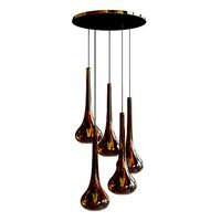 Golden Glass Ceiling Lamp