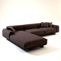 Brandy sectional sofa with Chaise