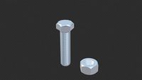 M12 bolt and nut