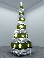 Modern Mirrors Christmas Tree