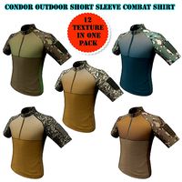 Condor Outdoor Short Sleeve Combat Shirt Low Poly PBR low