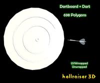 Dartboard - Includes 2 Objects