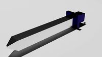 low poly SWORD  videogames and print