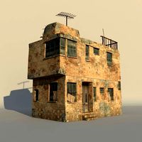 Middle East destroyed house for game num02