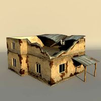 Middle East destroyed house for game num01