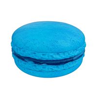 Blue macaroon with jam