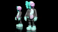 KAWS Companion - Kaws Figure 3D Model - Arsham Colorway