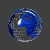 Wireframed Globe / Earth