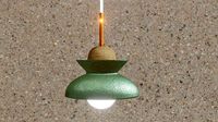 green lamp
