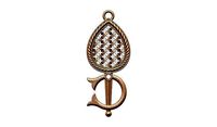 Gold fibula pendant - fibule en or with moucharabieh | 3D