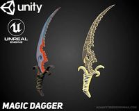 Fantasy Magic ColorChanging Dagger GAME READY