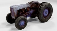 Old Tractor low poly