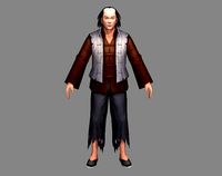 Man in ragged clothes